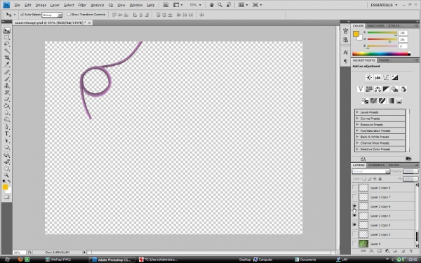 Creation of In my garden: Step 4